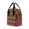 Amaryllis Pattern Print Design AL01 Insulated Lunch Bag
