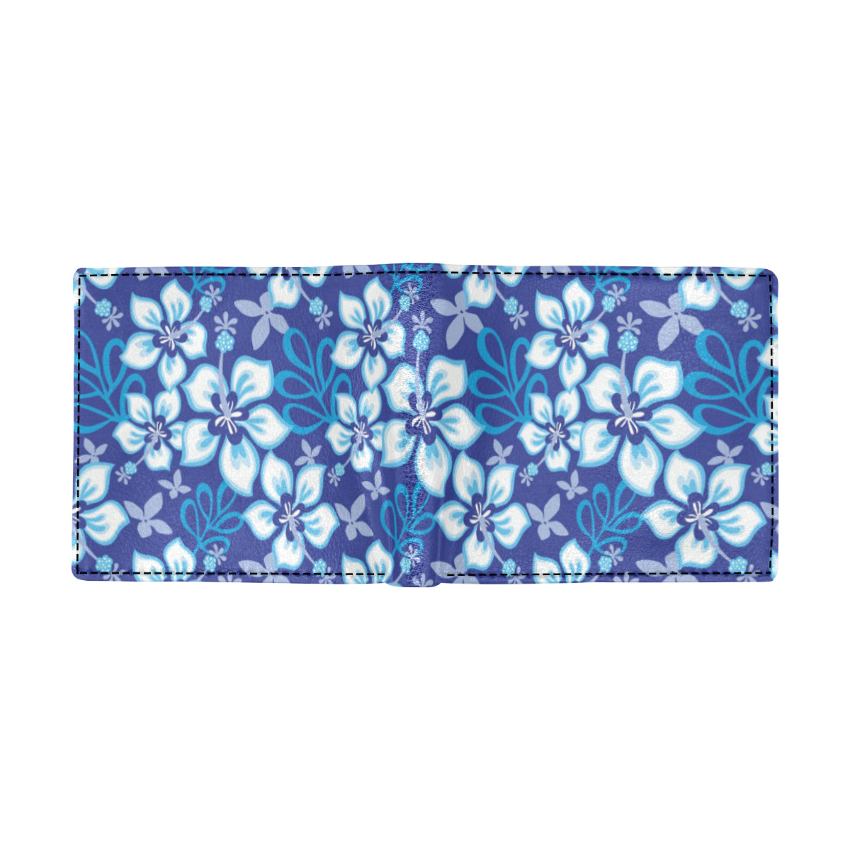 Hibiscus Pattern Print Design HB04 Men's ID Card Wallet