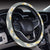 Daisy Pattern Print Design DS09 Steering Wheel Cover with Elastic Edge