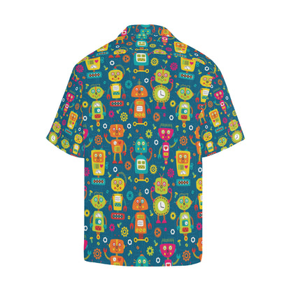 Robot Pattern Print Design A04 Men's Hawaiian Shirt