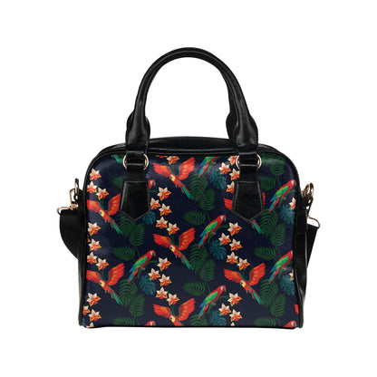Macaw Pattern Print Design 02 Shoulder Handbag