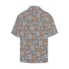 Knit Red Fox Pattern Print Design 02 Men's Hawaiian Shirt