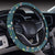 Llama with Cactus Design Print Steering Wheel Cover with Elastic Edge