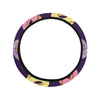 Donut Pattern Print Design DN08 Steering Wheel Cover with Elastic Edge