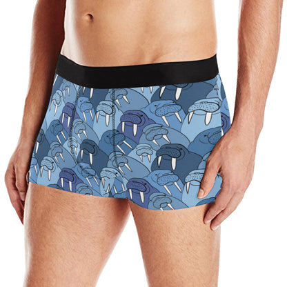 Walrus Pattern Print Design 01 Men's Boxer Briefs