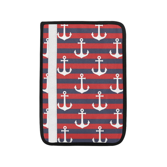 Nautical Pattern Print Design A05 Car Seat Belt Cover