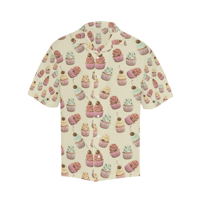 Cupcake Pattern Print Design 04 Men's Hawaiian Shirt