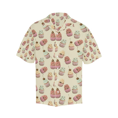 Cupcake Pattern Print Design 04 Men's Hawaiian Shirt