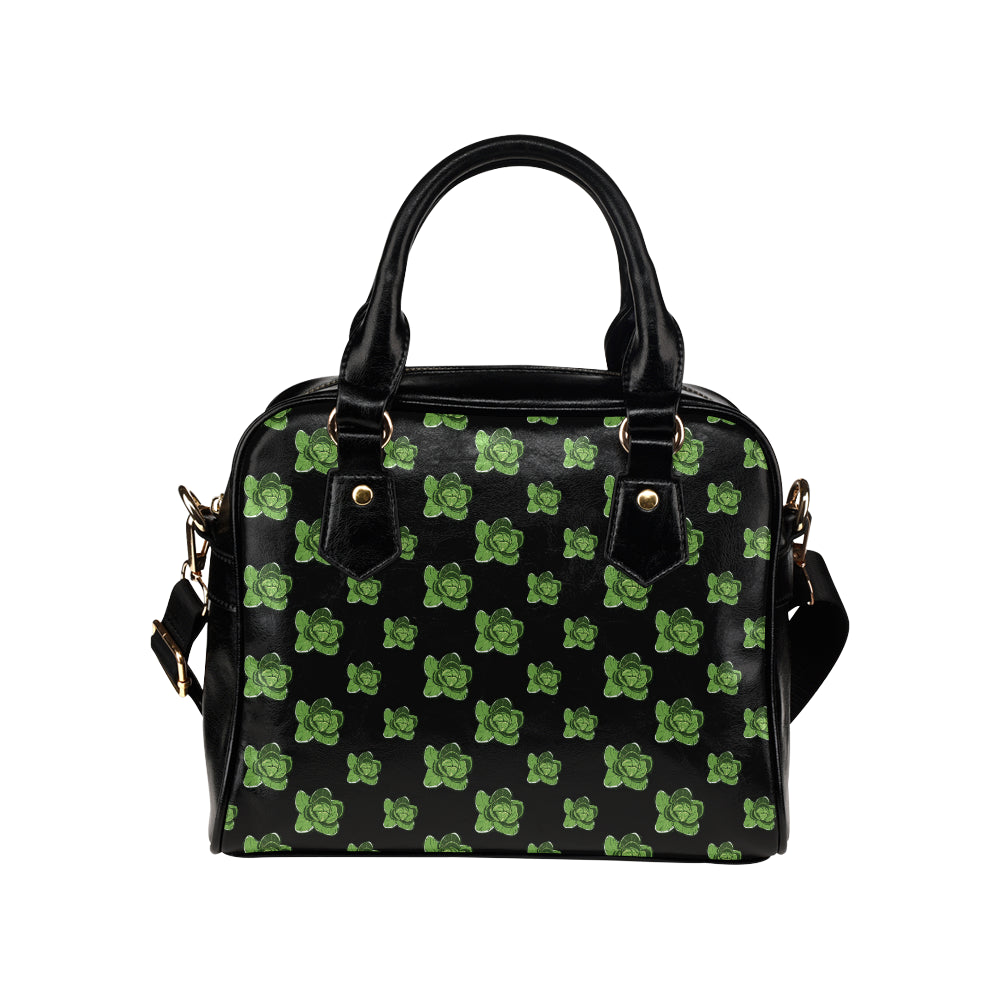 Cabbage Pattern Print Design 03 Shoulder Handbag