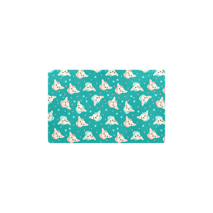 Chihuahua Polka Dot Pattern Kitchen Mat