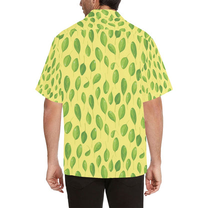 Spinach Print Design LKS302 Men's Hawaiian Shirt