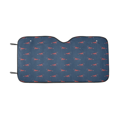 Shrimp Print Design LKS305 Car front Windshield Sun Shade