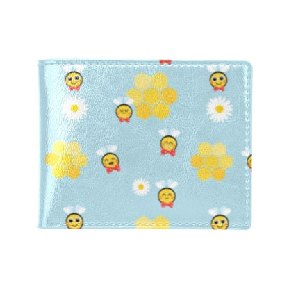 Bee Cute Print Design LKS304 Men's ID Card Wallet