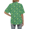 Cabbage Pattern Print Design 02 Women's Hawaiian Shirt