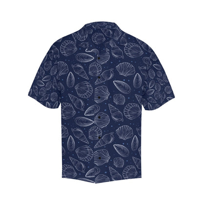 Seashell Print Design LKS3011 Men's Hawaiian Shirt