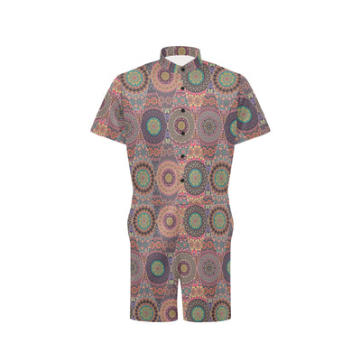 Bohemian Pattern Print Design 07 Men's Romper