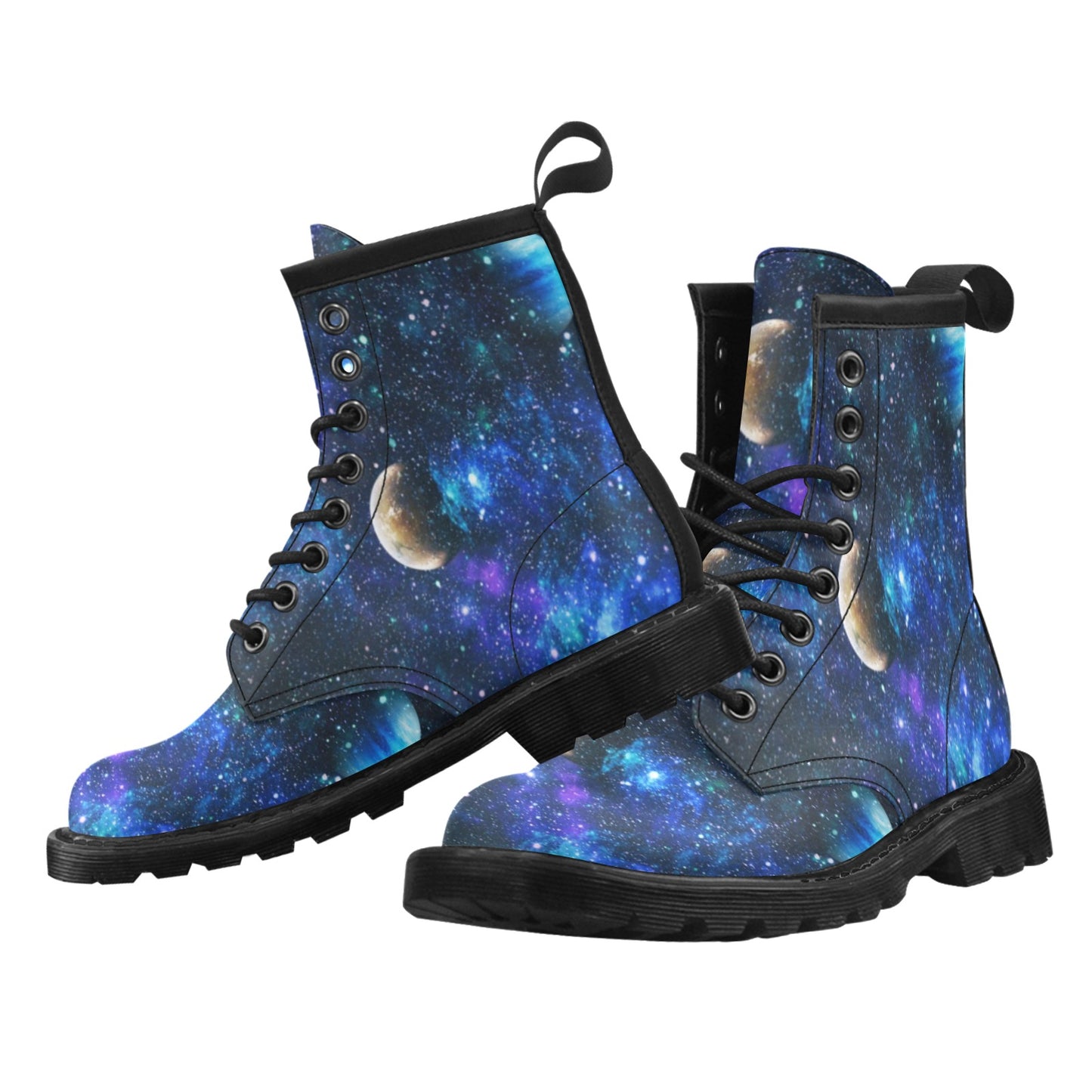 Galaxy Stardust Planet Space Print Women's Boots