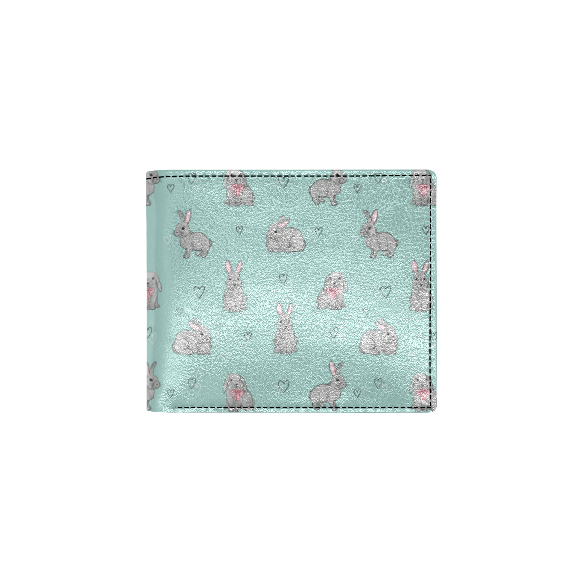 Bunny Pattern Print Design 02 Men's ID Card Wallet
