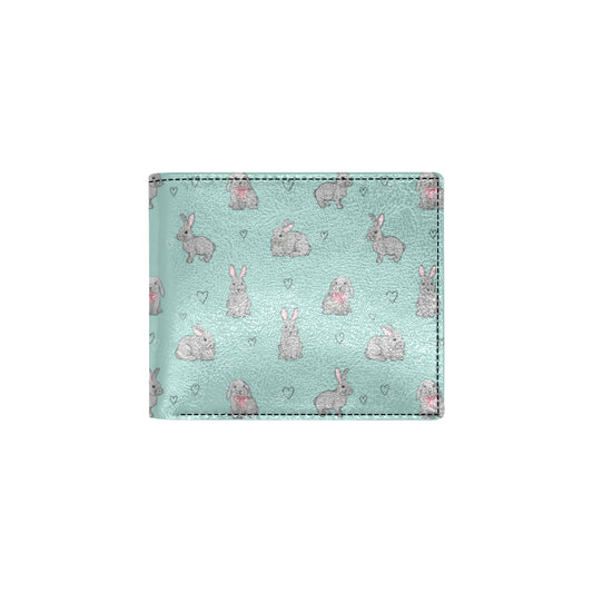 Bunny Pattern Print Design 02 Men's ID Card Wallet