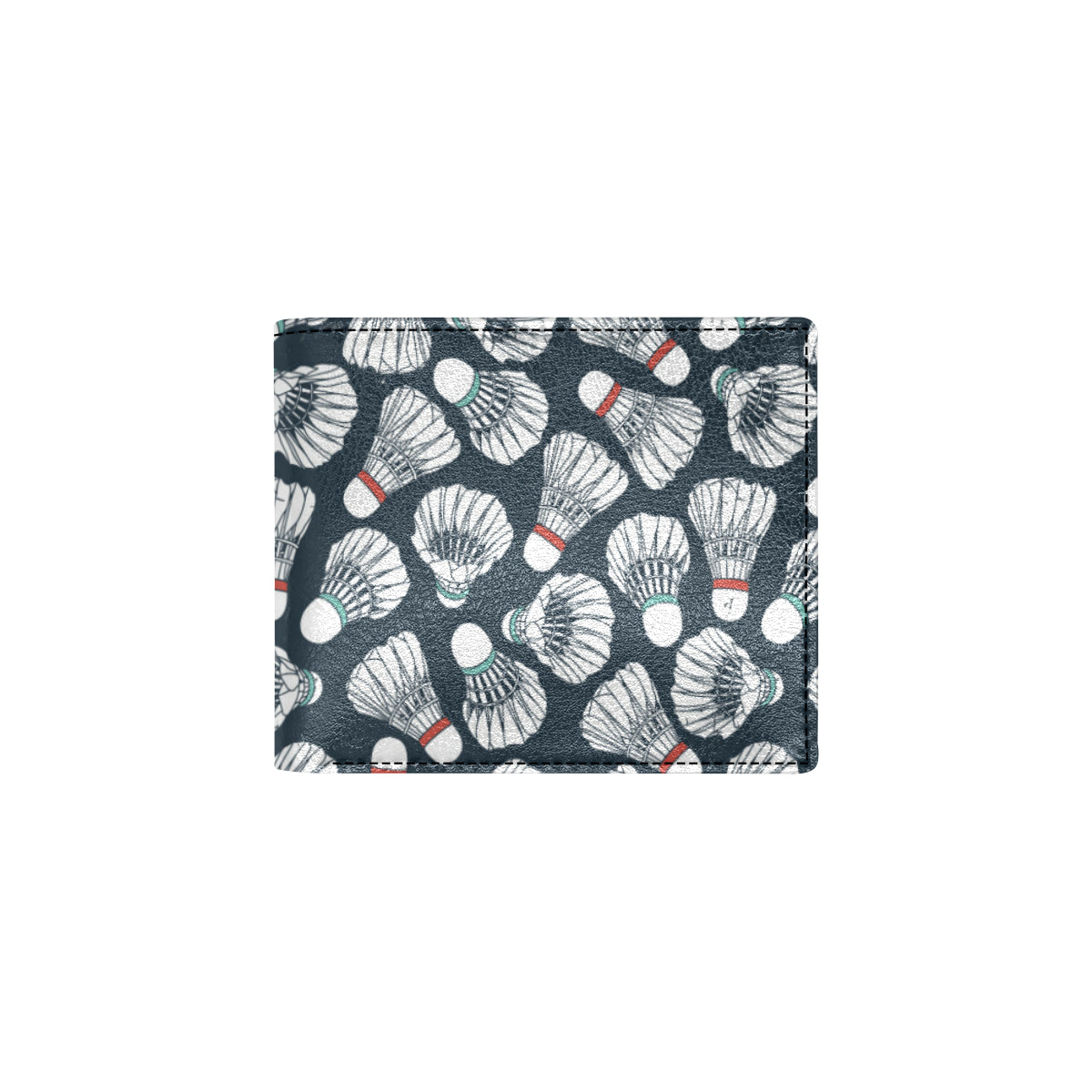 Badminton Ball Pattern Print Design 01 Men's ID Card Wallet