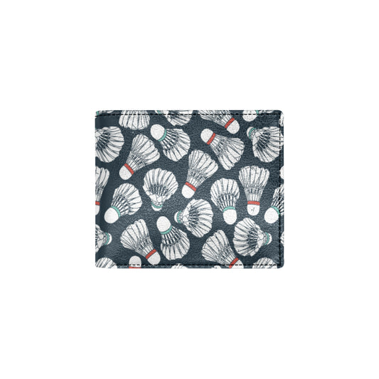 Badminton Ball Pattern Print Design 01 Men's ID Card Wallet