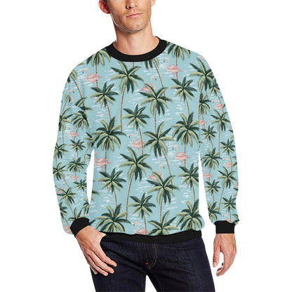 Palm Tree Pattern Print Design PT05 Men Long Sleeve Sweatshirt
