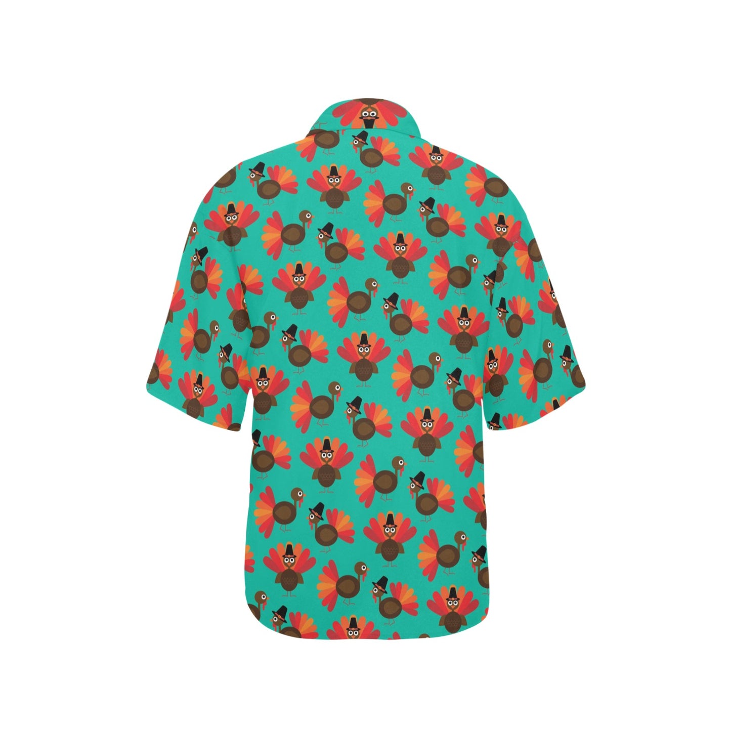 Thanksgiving Print Design LKS307 Women's Hawaiian Shirt