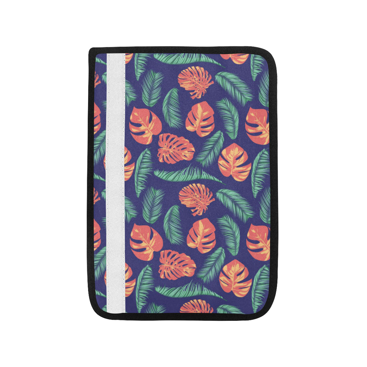 Palm Leaves Pattern Print Design PL011 Car Seat Belt Cover