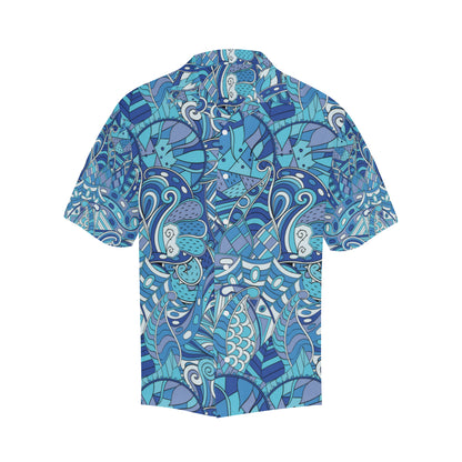 Funky Retro Pattern Print Design A02 Men's Hawaiian Shirt