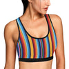 Mexican Blanket Stripe Print Pattern Sports Bra