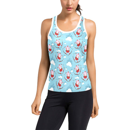 Ski Print Design LKS309 Women's Racerback Tank Top