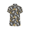 Angel Pattern Print Design 04 Men's Short Sleeve Button Up Shirt