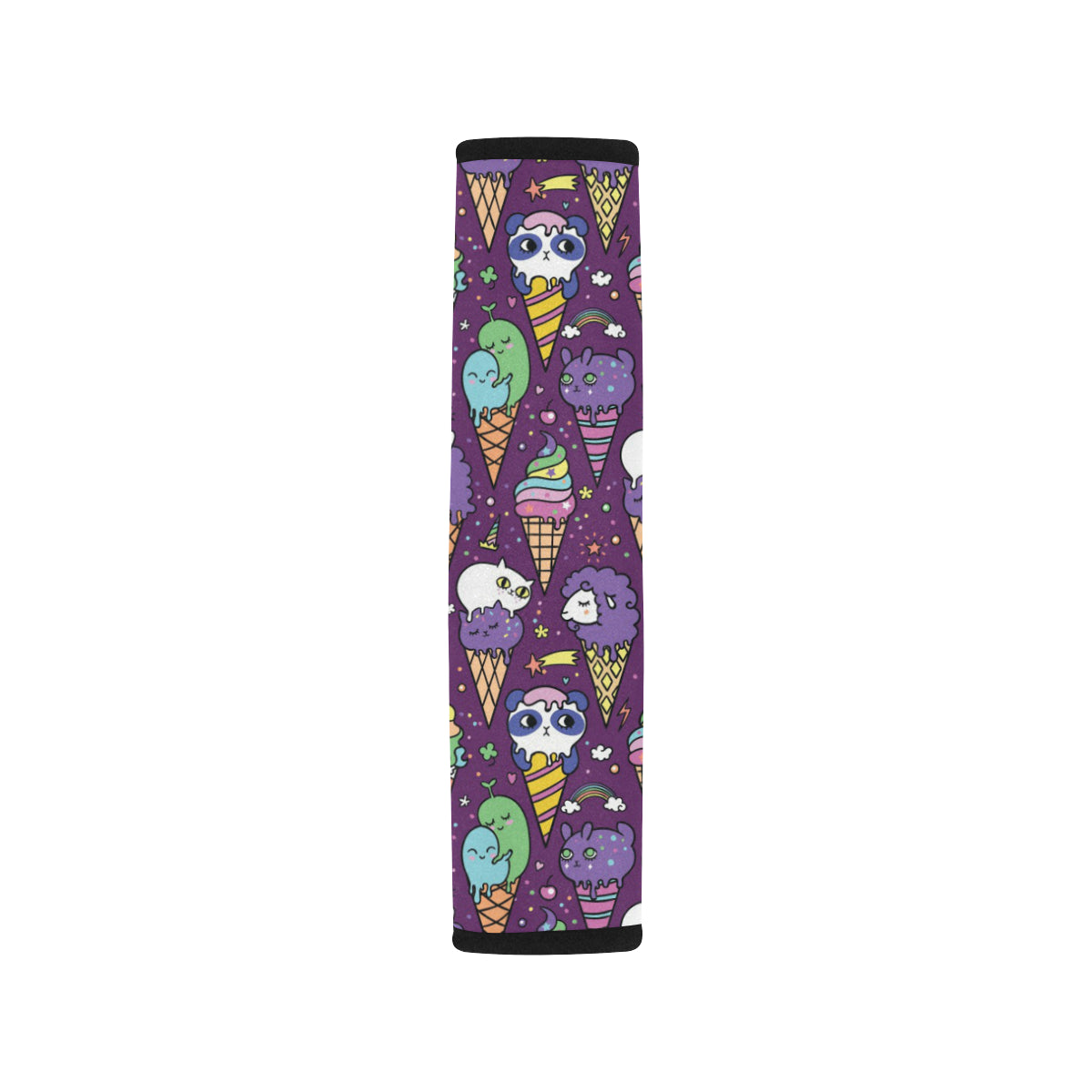 Ice Cream Pattern Print Design IC07 Car Seat Belt Cover