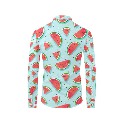 Watermelon Pattern Print Design WM03 Men's Long Sleeve Shirt