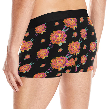 Marigold Pattern Print Design 01 Men's Boxer Briefs