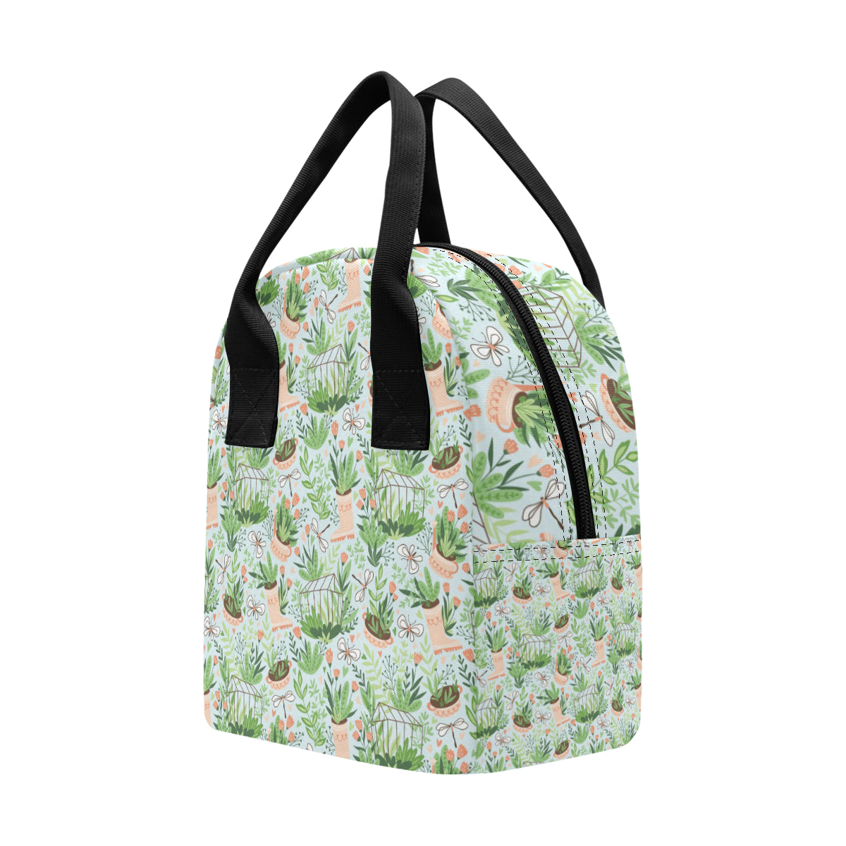 Gardening Pattern Print Design G04 Insulated Lunch Bag