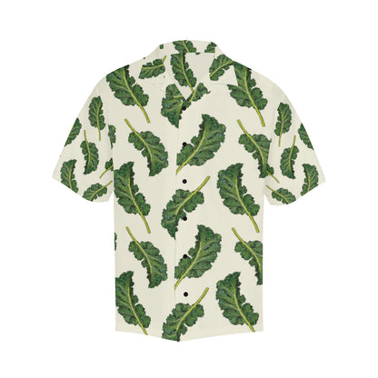Kale Pattern Print Design 03 Men's Hawaiian Shirt