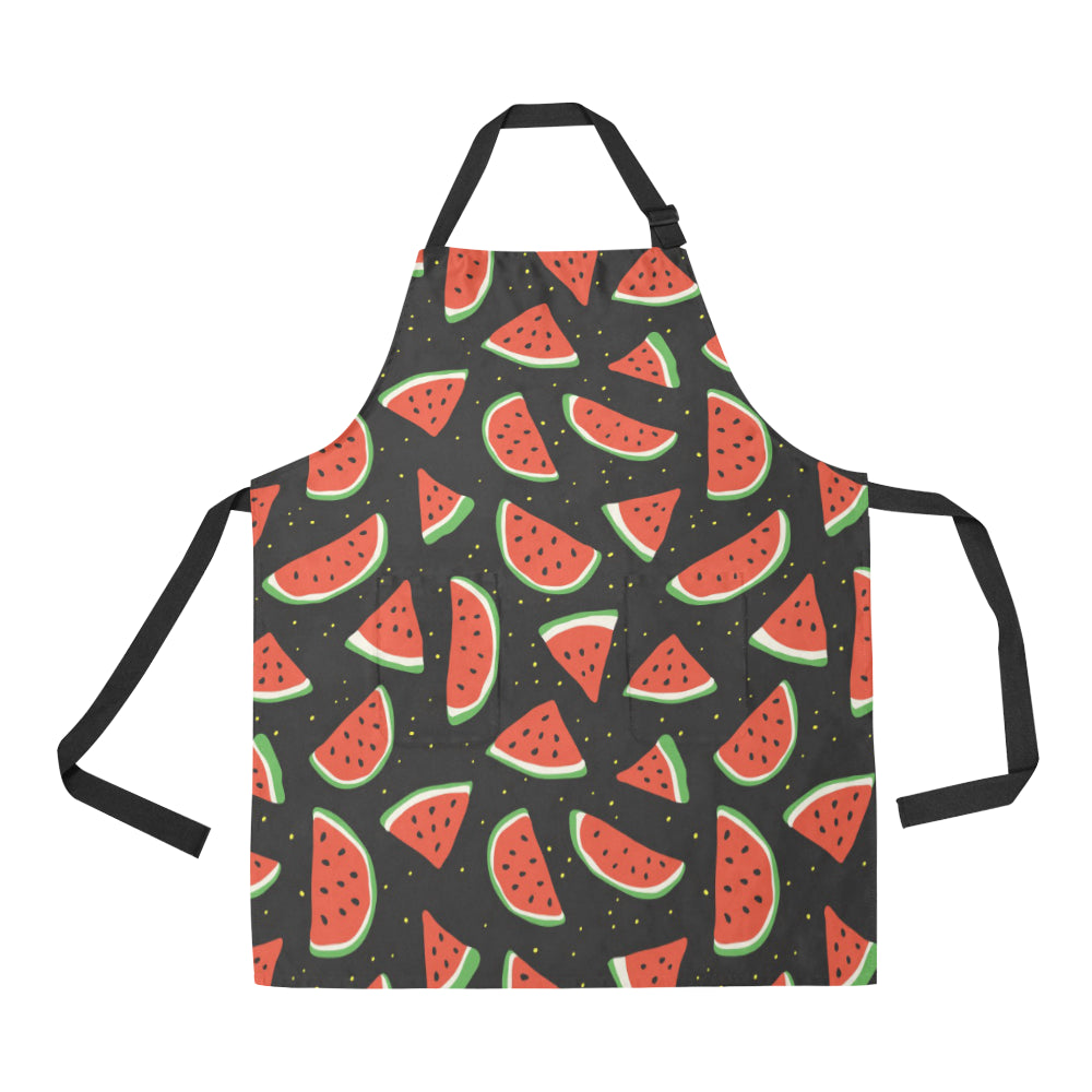 Watermelon Pattern Print Design WM09 Apron with Pocket