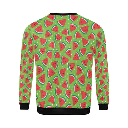Watermelon Pattern Print Design WM05 Men Long Sleeve Sweatshirt