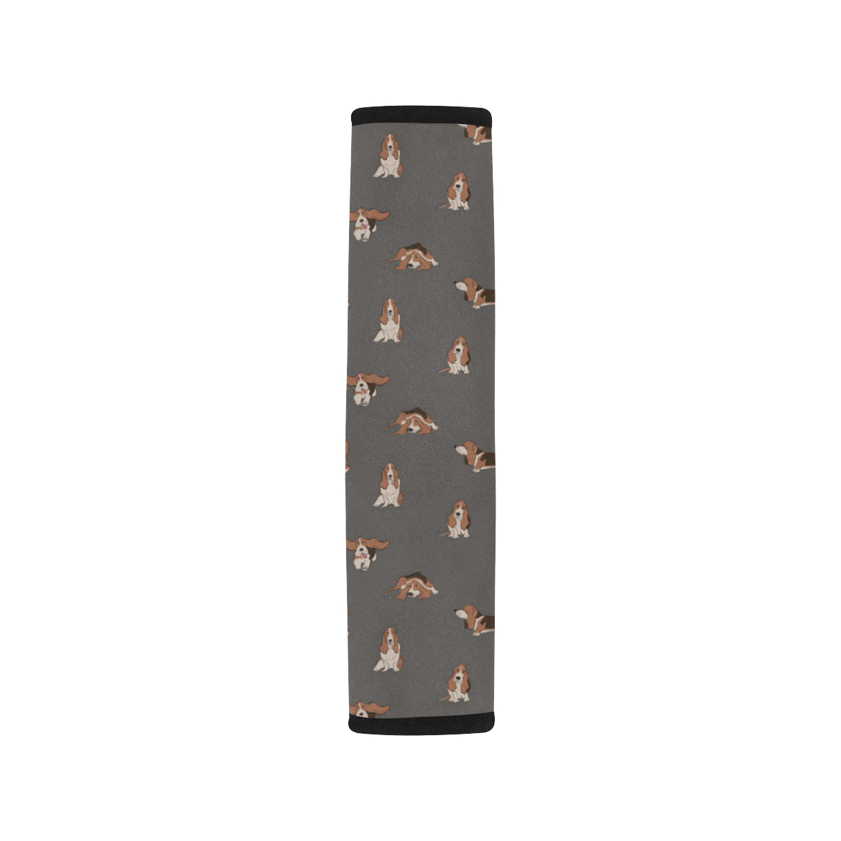 Basset Hound Pattern Print Design 03 Car Seat Belt Cover