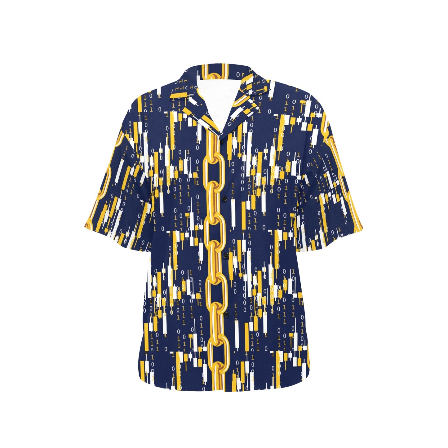 Cryptocurrency Chain Pattern Print Design 03 Women's Hawaiian Shirt