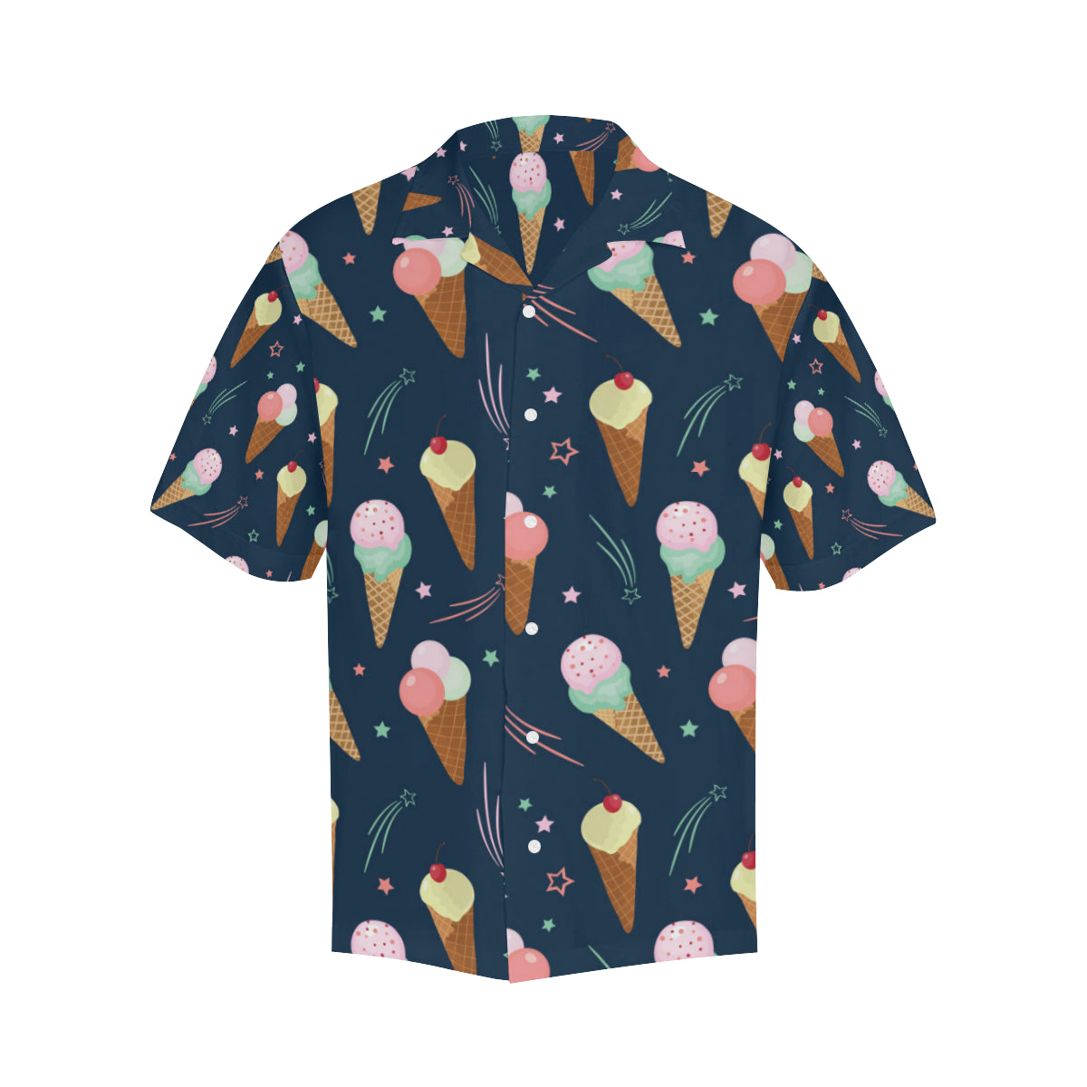 Ice Cream Pattern Print Design 04 Men's Hawaiian Shirt