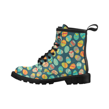 Easter Eggs Pattern Print Design RB09 Women's Boots