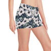 Anemone Pattern Print Design AM02 Yoga Shorts