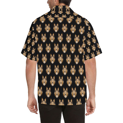 Collies Pattern Print Design 01 Men's Hawaiian Shirt