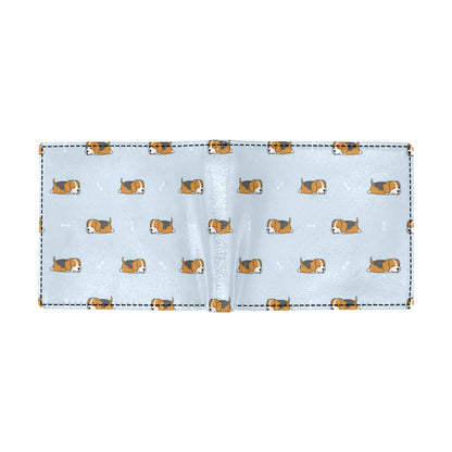 Beagle Pattern Print Design 06 Men's ID Card Wallet