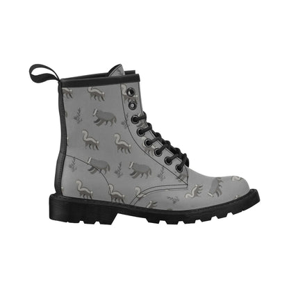 Skunk Print Design LKS301 Women's Boots
