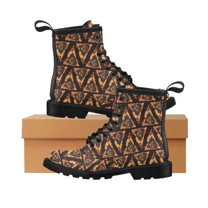 Eye of Horus in Flame Print Women's Boots
