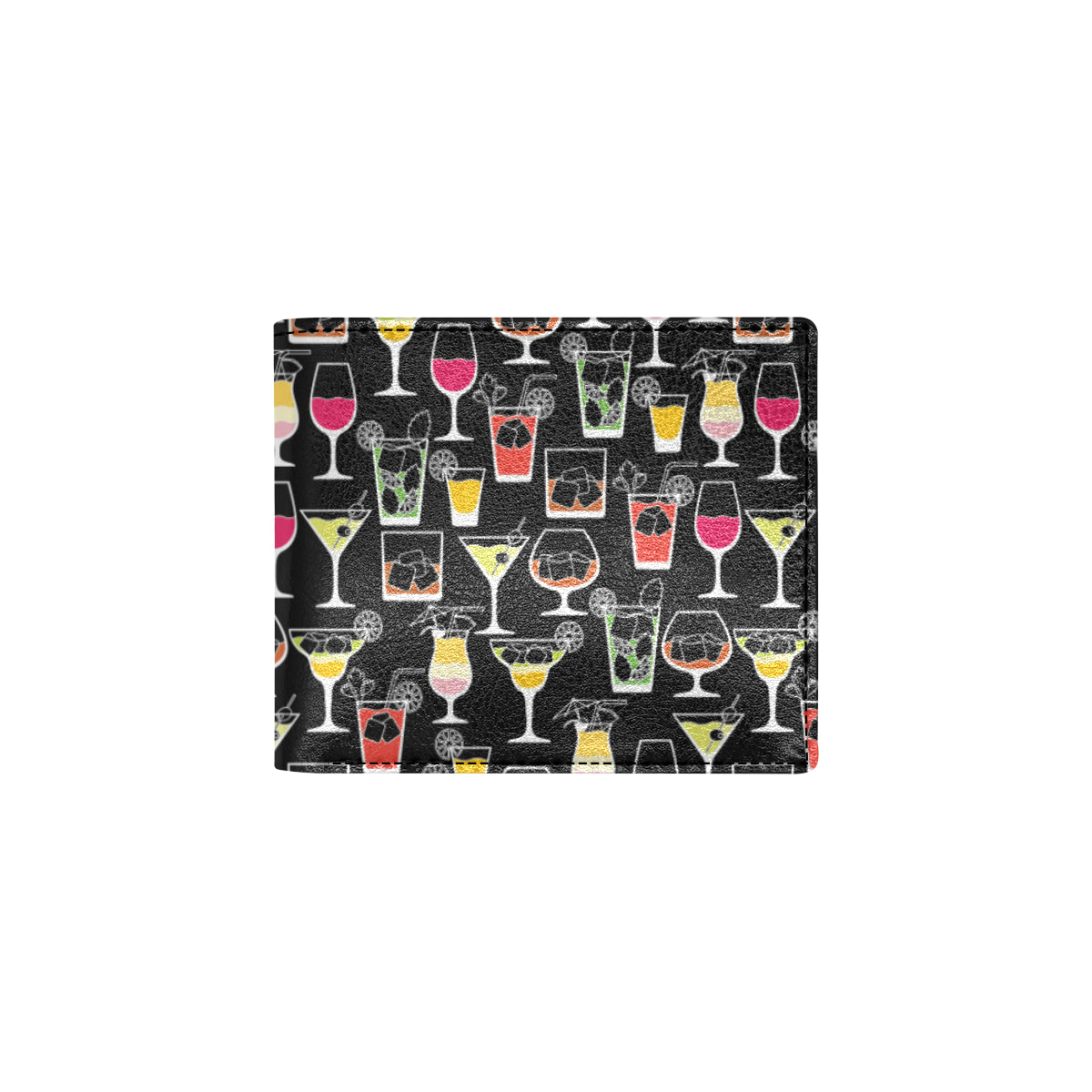 Cocktail Pattern Print Design 01 Men's ID Card Wallet