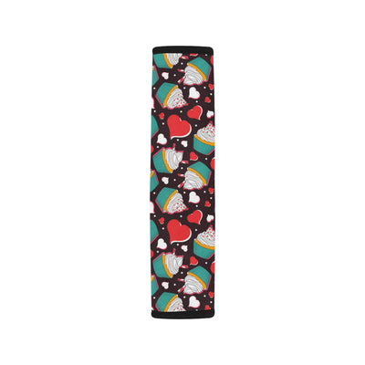 Cupcakes Heart Print Pattern Car Seat Belt Cover